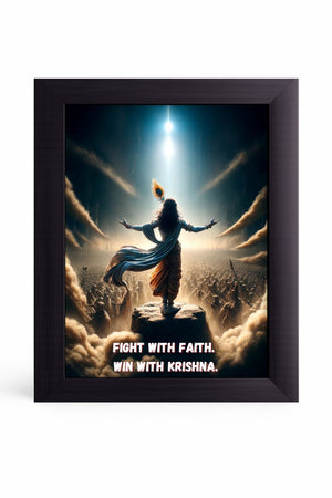 Buy Shri Radha Raman devotional wall frame online in India for spiritual home decor