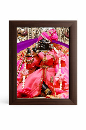 Premium spiritual wall frame of Shri Radha Raman Ji for meditation and prayer rooms