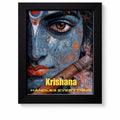 Krishna Wall Frame 8x10 Premium Black Frame | Spiritual Wall Art | Krishna Handles Everything | Home Decor