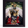 Premium Radha Raman Ji Wooden Frame | Divine Krishna Wall Decor for Home & Temple