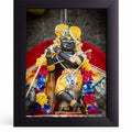 Shri Radha Raman Ji Elegant Devotional Wall Frame | Vrindavan Inspired Krishna Home Decor & Spiritual Gift