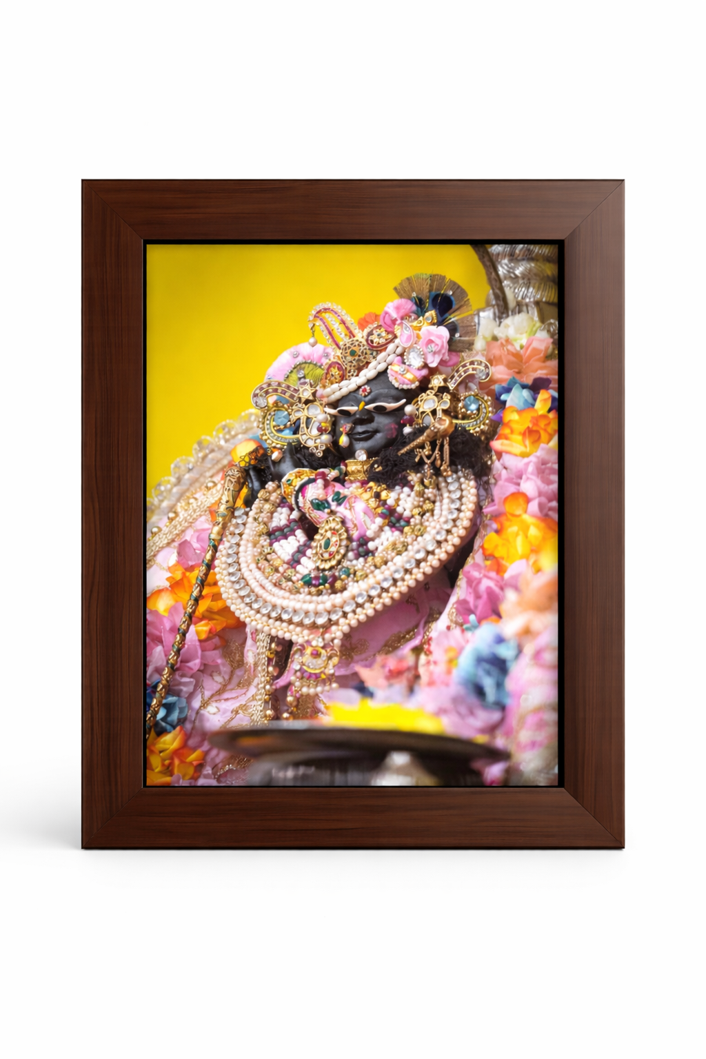 Radharaman Frame 8×10 | Krishna Devotional Frame for Home Temple