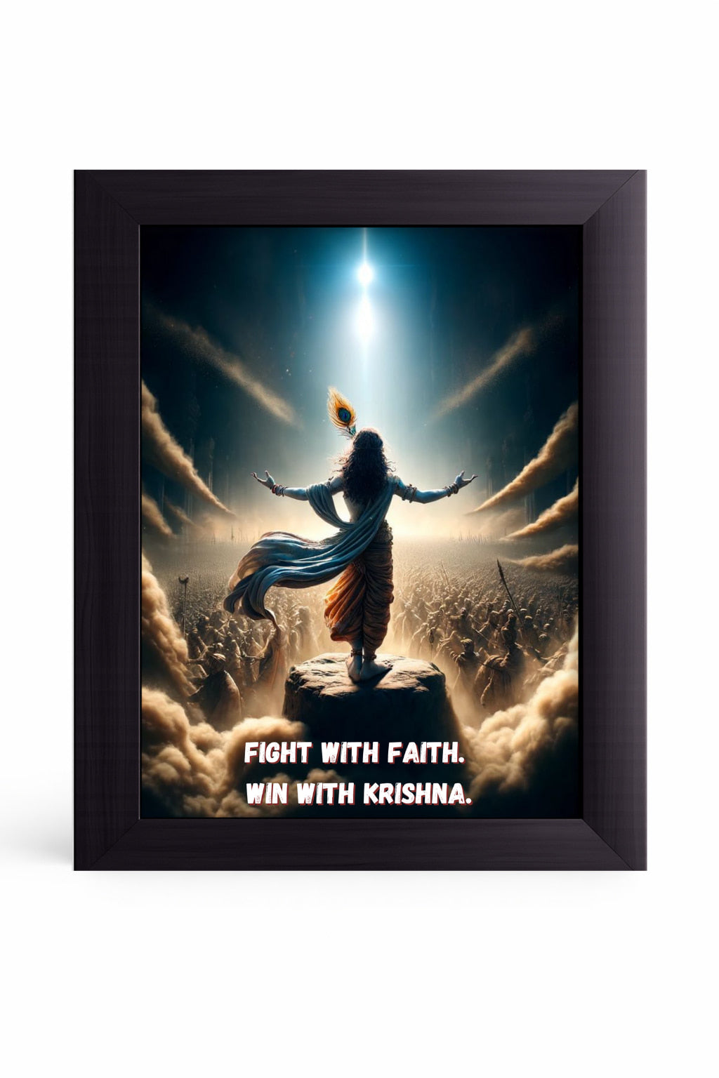 Buy Shri Radha Raman devotional wall frame online in India for spiritual home decor