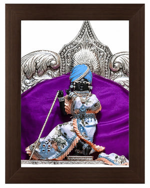 Shri Radha Raman photo frame for spiritual home decor and Krishna bhakti interiors
