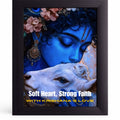 Luxury Shri Radha Raman home temple decor frame with divine devotional aesthetics